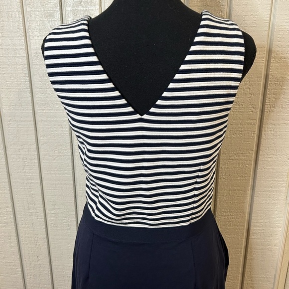 Boden Belle Ponte Navy Stripe Dress, size 8R. - Picture 5 of 7